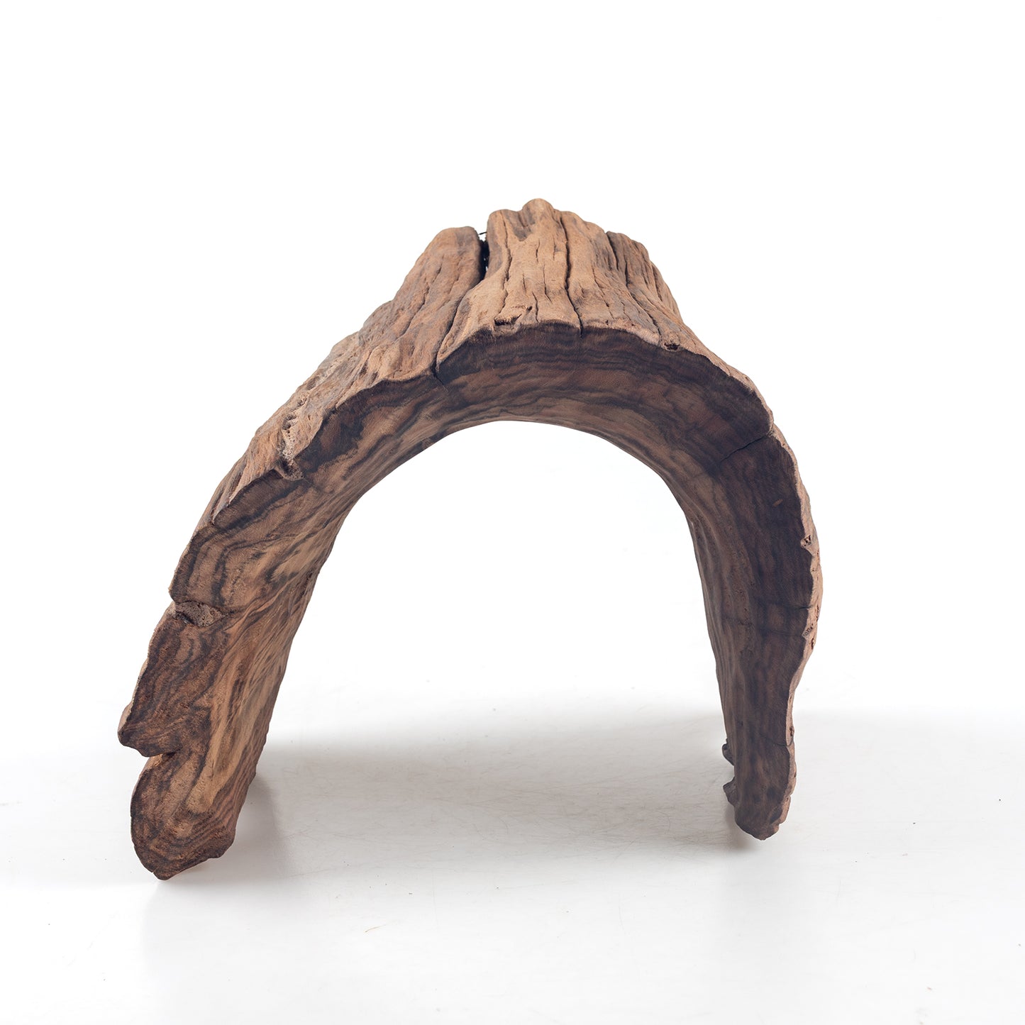 Natural Wood Half Log Hide for Aquariums & Terrariums – Hollow Driftwood Cave, 3 Sizes
