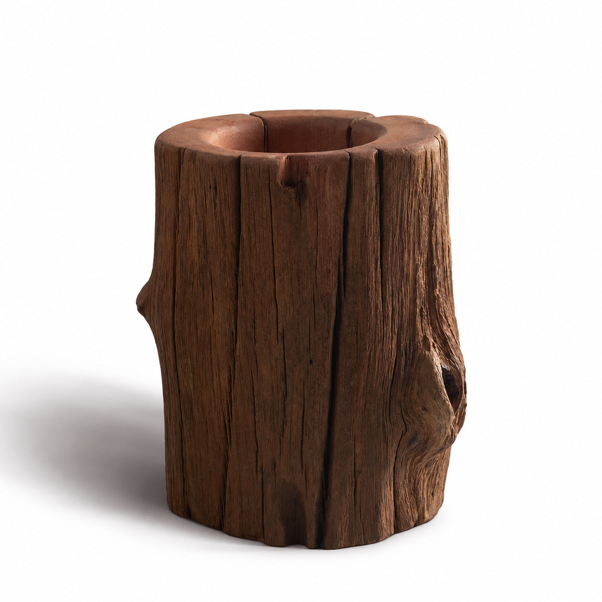 Natural Driftwood Pen Holder – Rustic Wooden Pencil Cup for Desk Organizer, Office & Home Decor