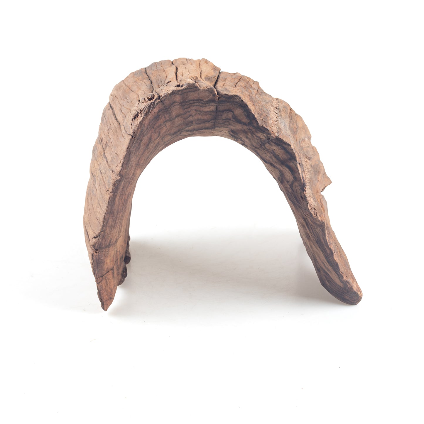 Natural Wood Half Log Hide for Aquariums & Terrariums – Hollow Driftwood Cave, 3 Sizes