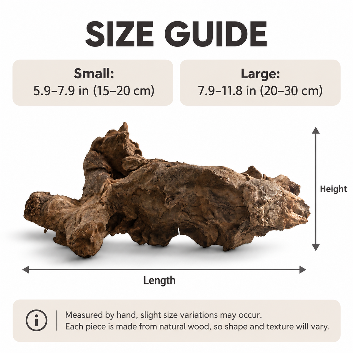 Natural Multiayer Wood – Unique Driftwood for Aquarium Aquascaping, Terrarium & Reptile Habitat Decor