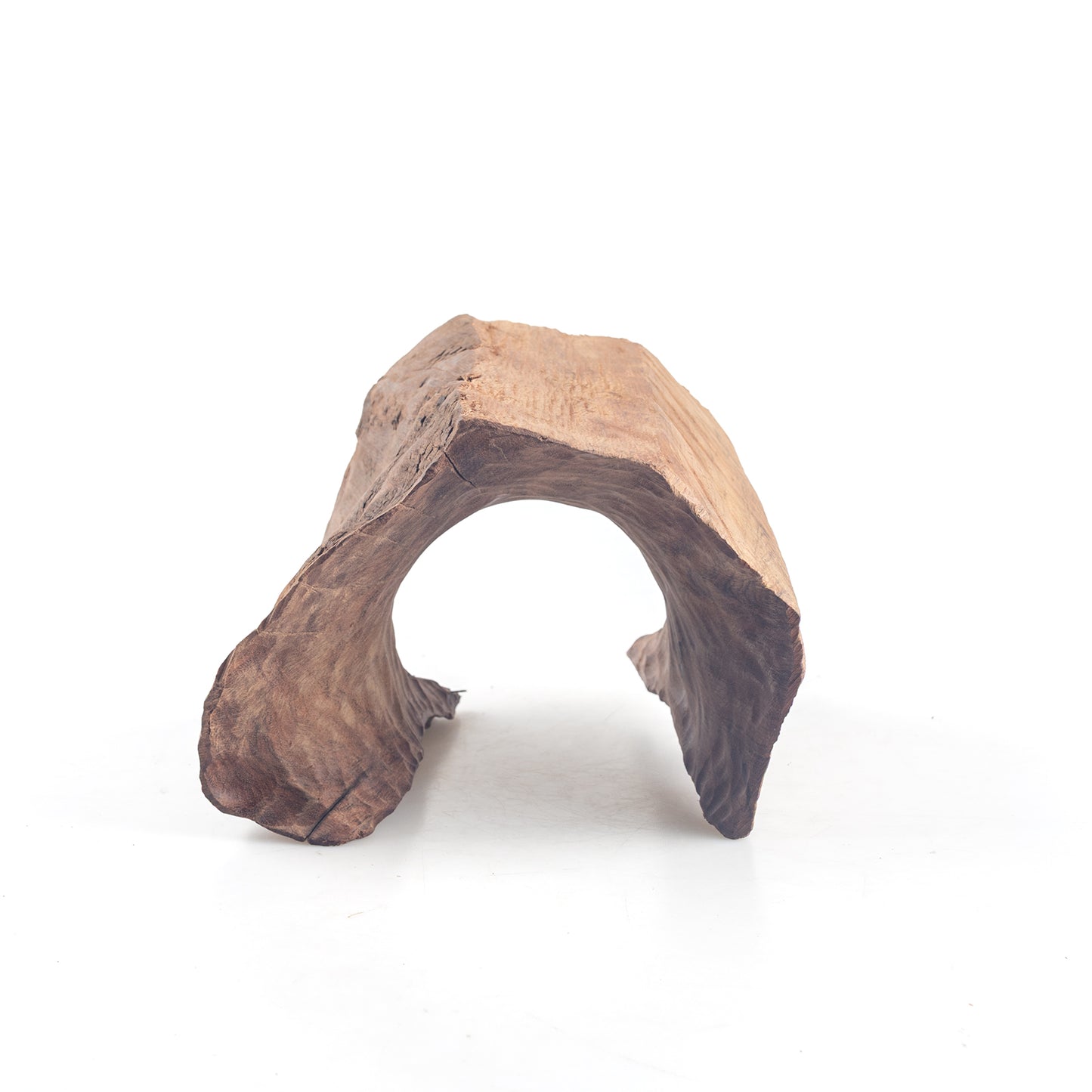 Natural Wood Half Log Hide for Aquariums & Terrariums – Hollow Driftwood Cave, 3 Sizes