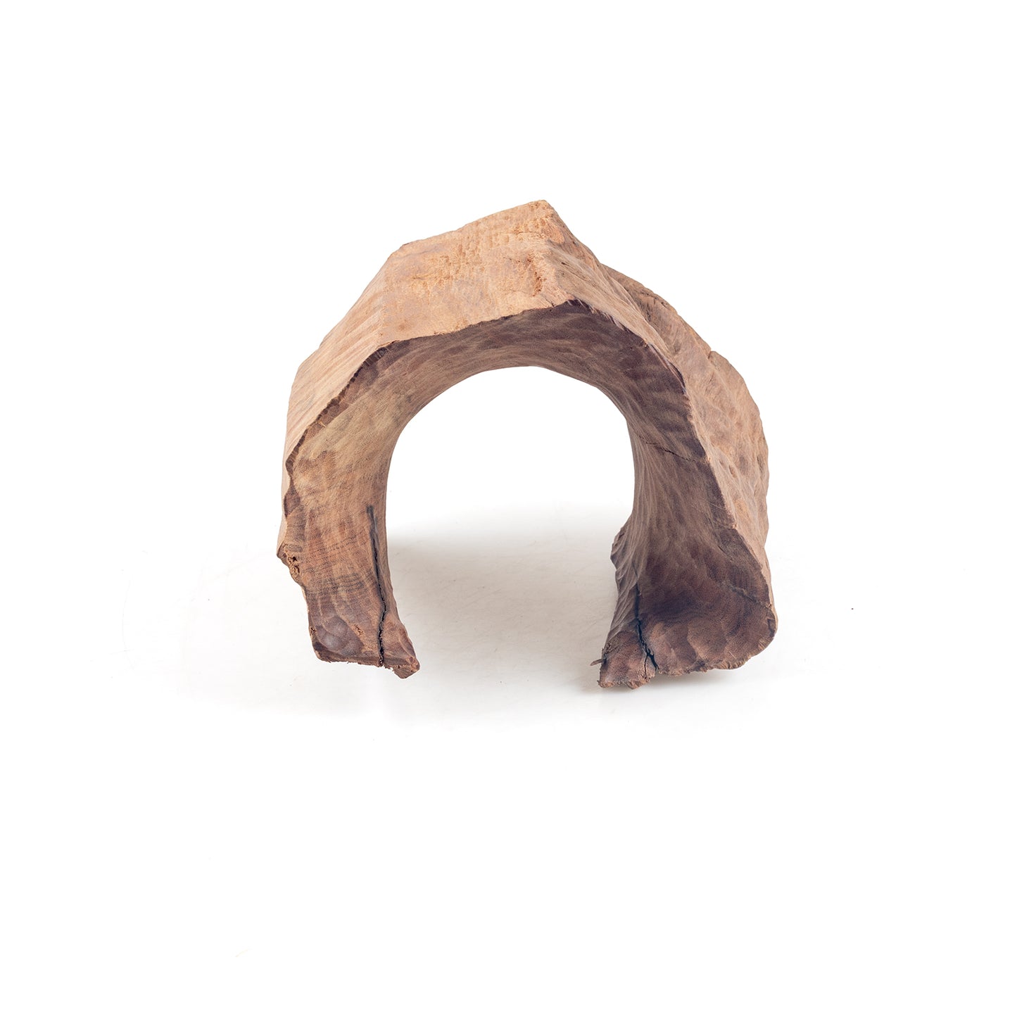 Natural Wood Half Log Hide for Aquariums & Terrariums – Hollow Driftwood Cave, 3 Sizes