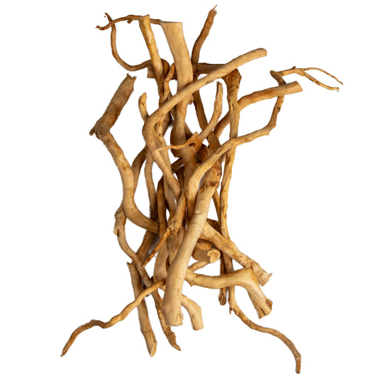 Natural Wood Root Branches, 6 oz / 170 g Aquarium Driftwood Set, 8–16 Inch Roots & Branches for Aquascaping and Terrariums